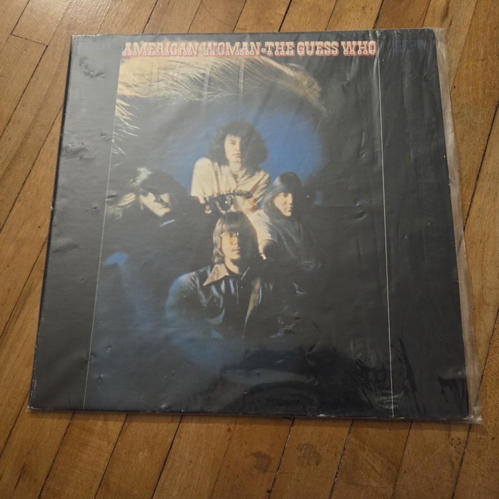 The Guess Who American Woman vintage vinyl record album black yellow LP GUC